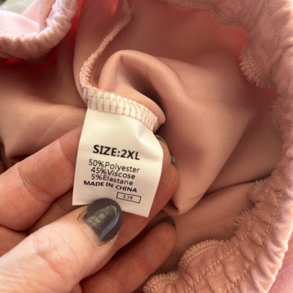 Dokotoo Women's Pink Wide Leg Pants - Picture 9 of 10